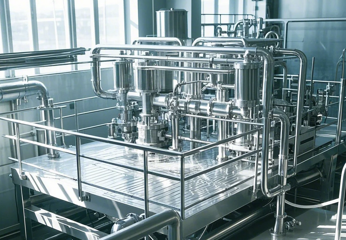 通化瑞吉药用辅料有限公司 不锈钢平台及装饰白钢安装